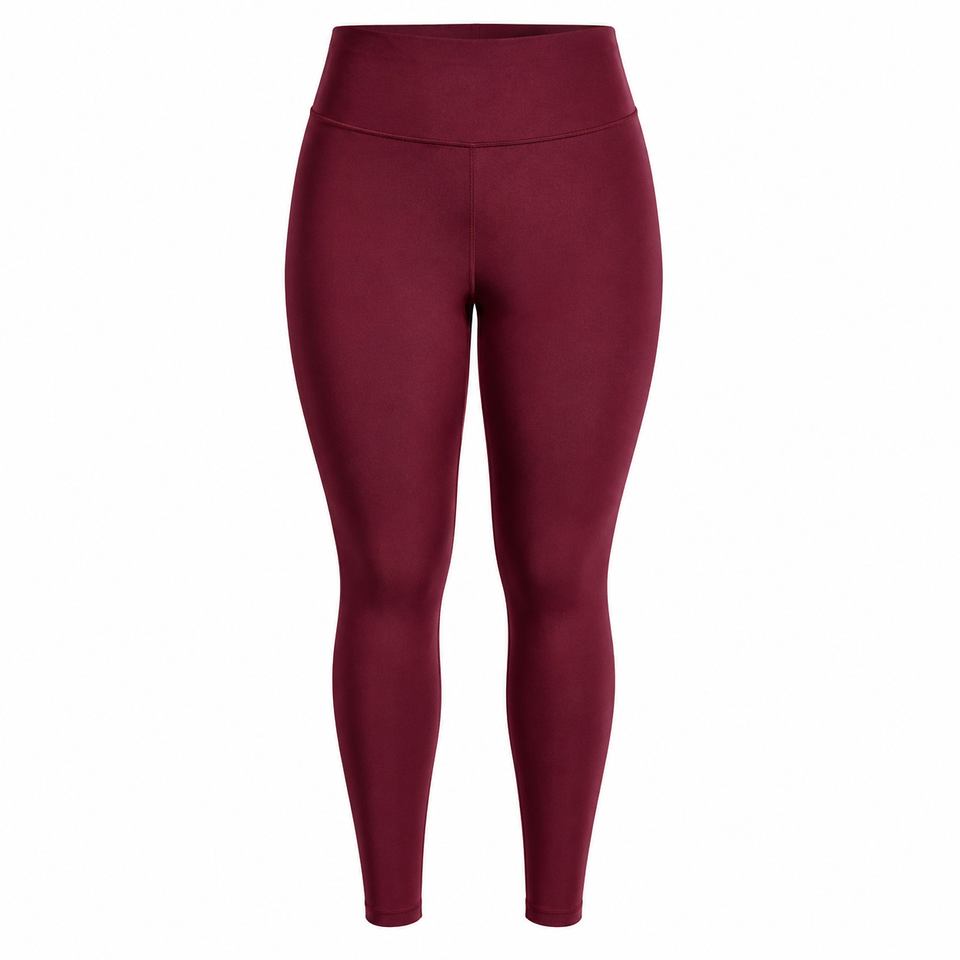 Legging suplex plus size na cor vinho sobre fundo branco