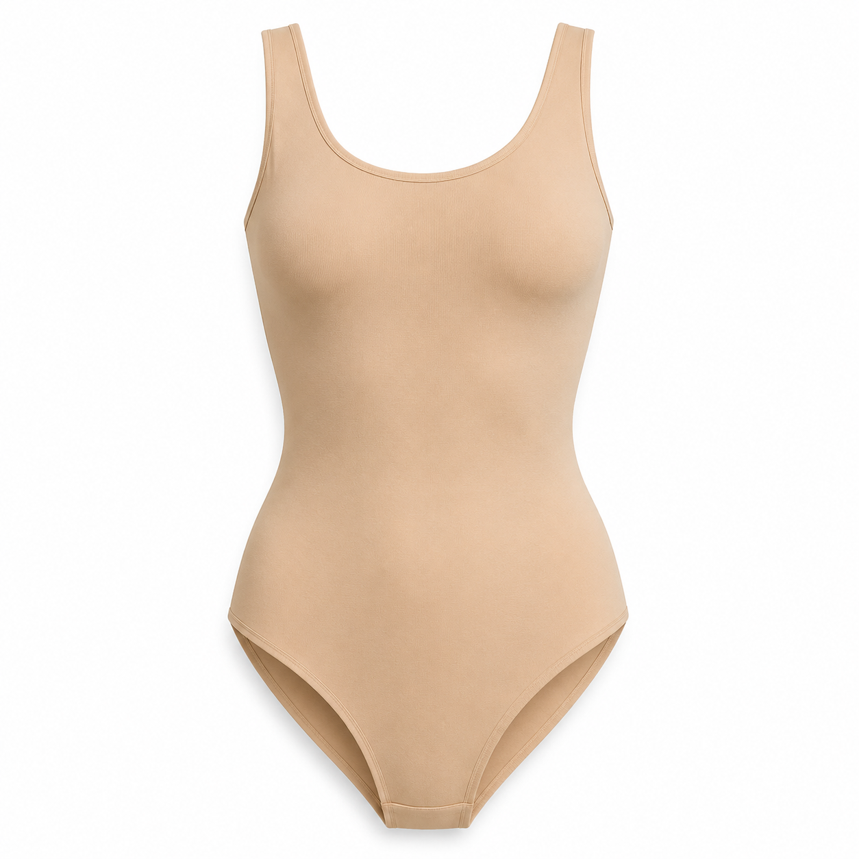 Body feminino nude sem bojo sobre fundo branco