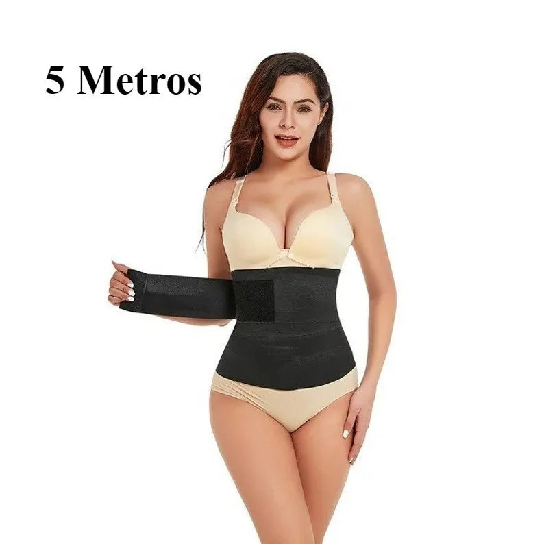 Cinta Shapewear Preta Leve E Transpirável Reduz Barriga Suporte Médio Para Vestir Sob Roupas