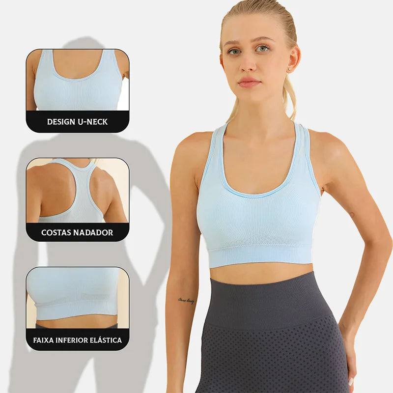 COMPRE 1 LEVE 2 | Sutiã Top Feminino Modela e Levanta
